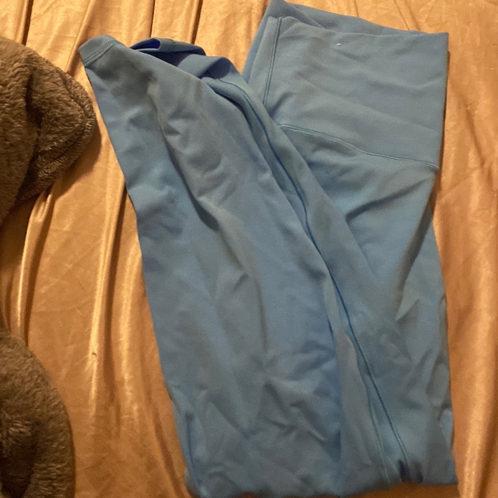 aeire blue crossover leggings